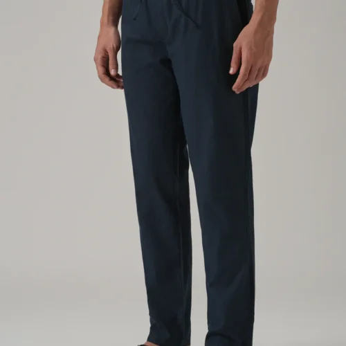Navy Blue Linen Pant