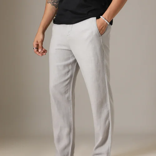 Light Grey Linen Pant