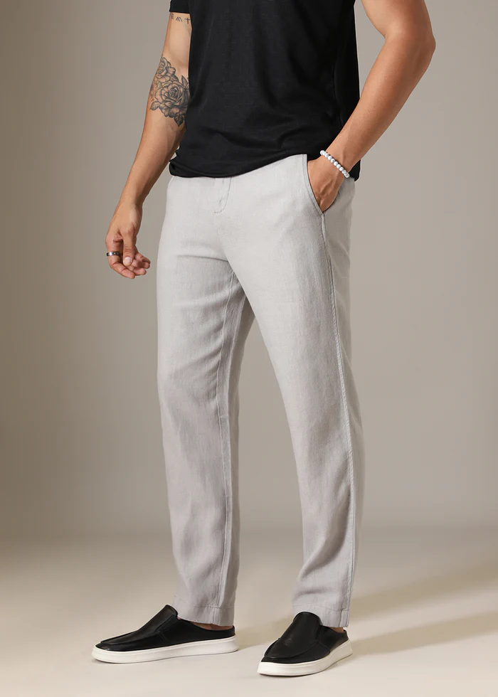 Light Grey Linen Pant