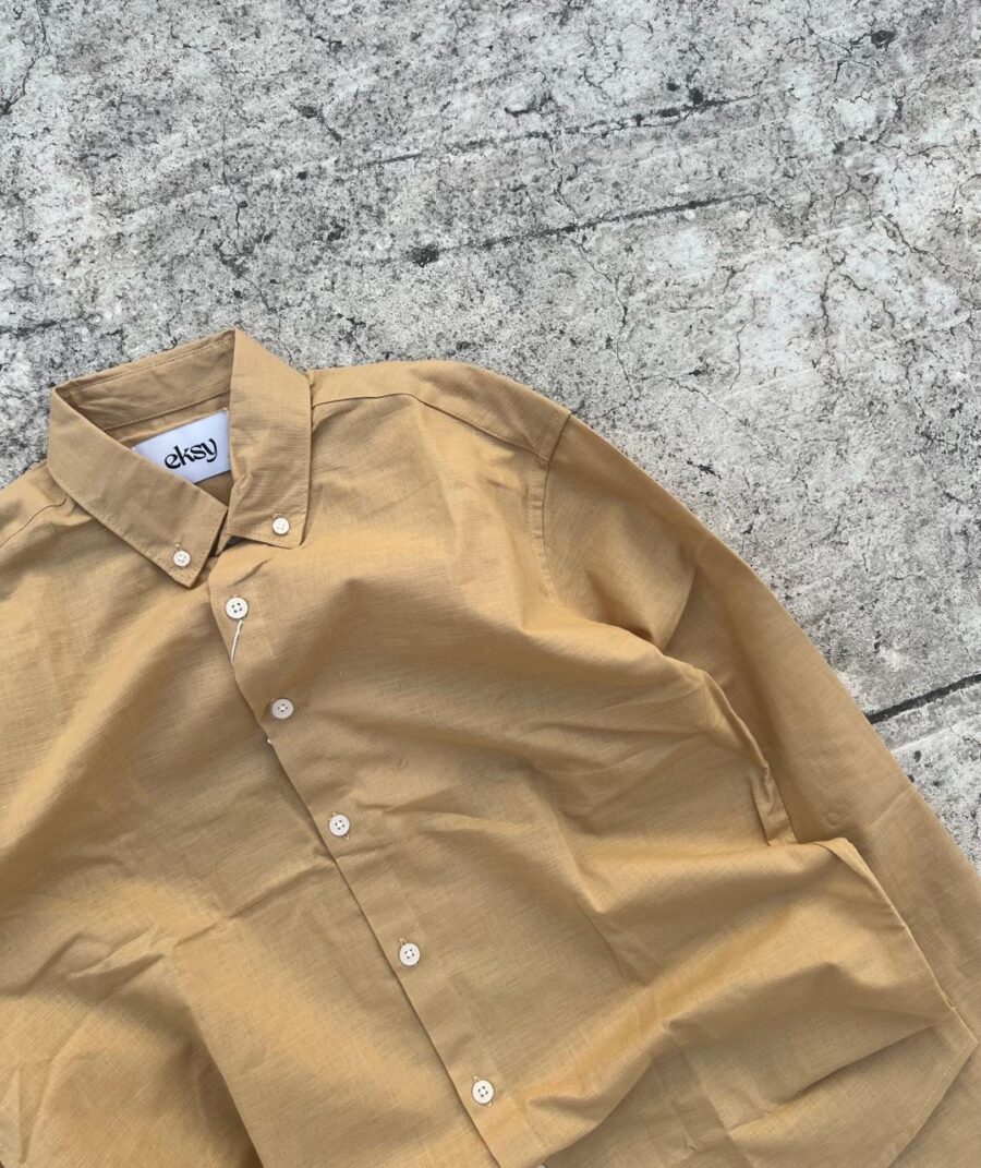 Khaki Linen Shirt - Image 2