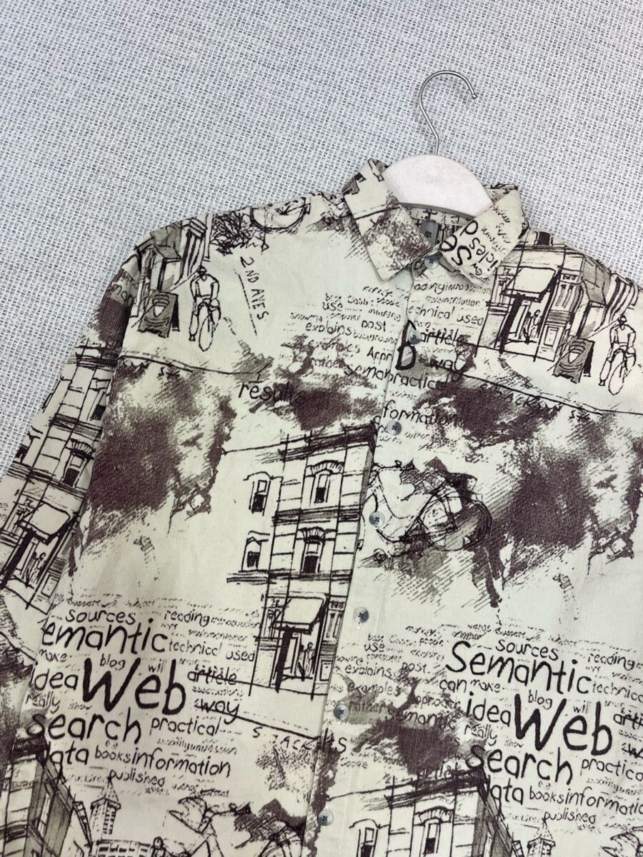 Corduroy Printed Shirt - Image 2