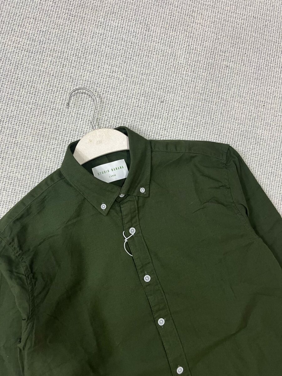 Pine Green Linen Shirt - Image 2