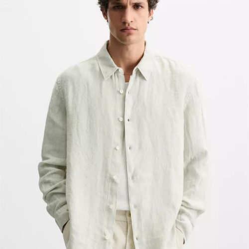 Pastel Lemon Linen Shirt