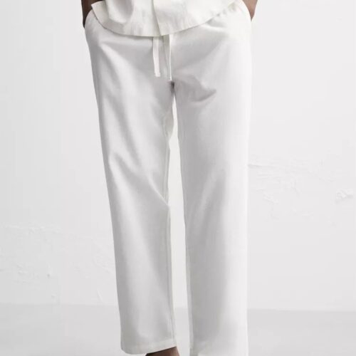 White Linen Pant