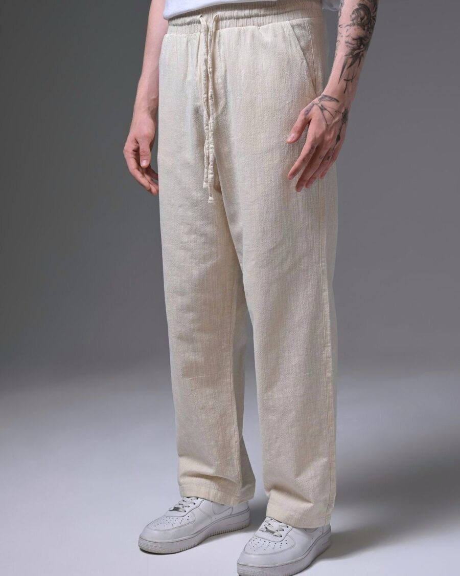 Beige Linen Pant