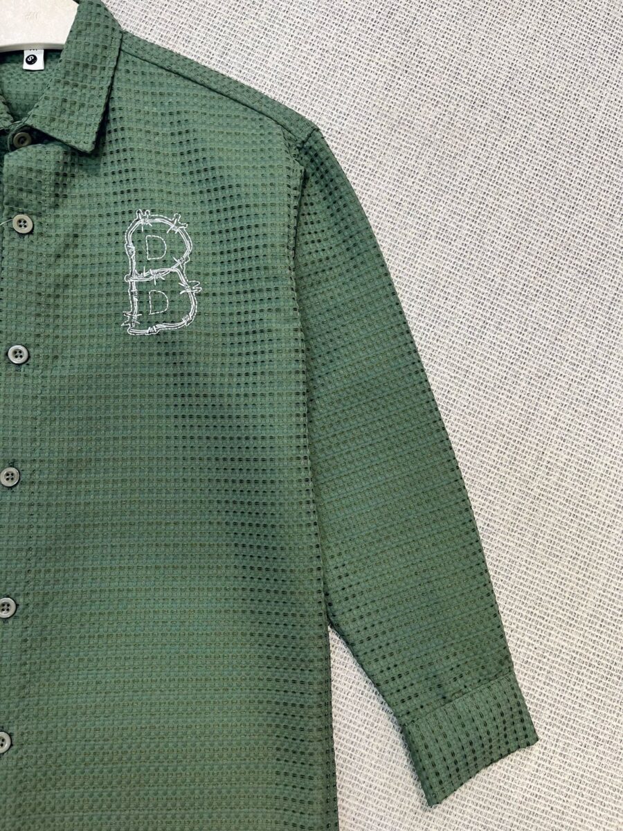 Olive Green Oversized Shirt - Image 2