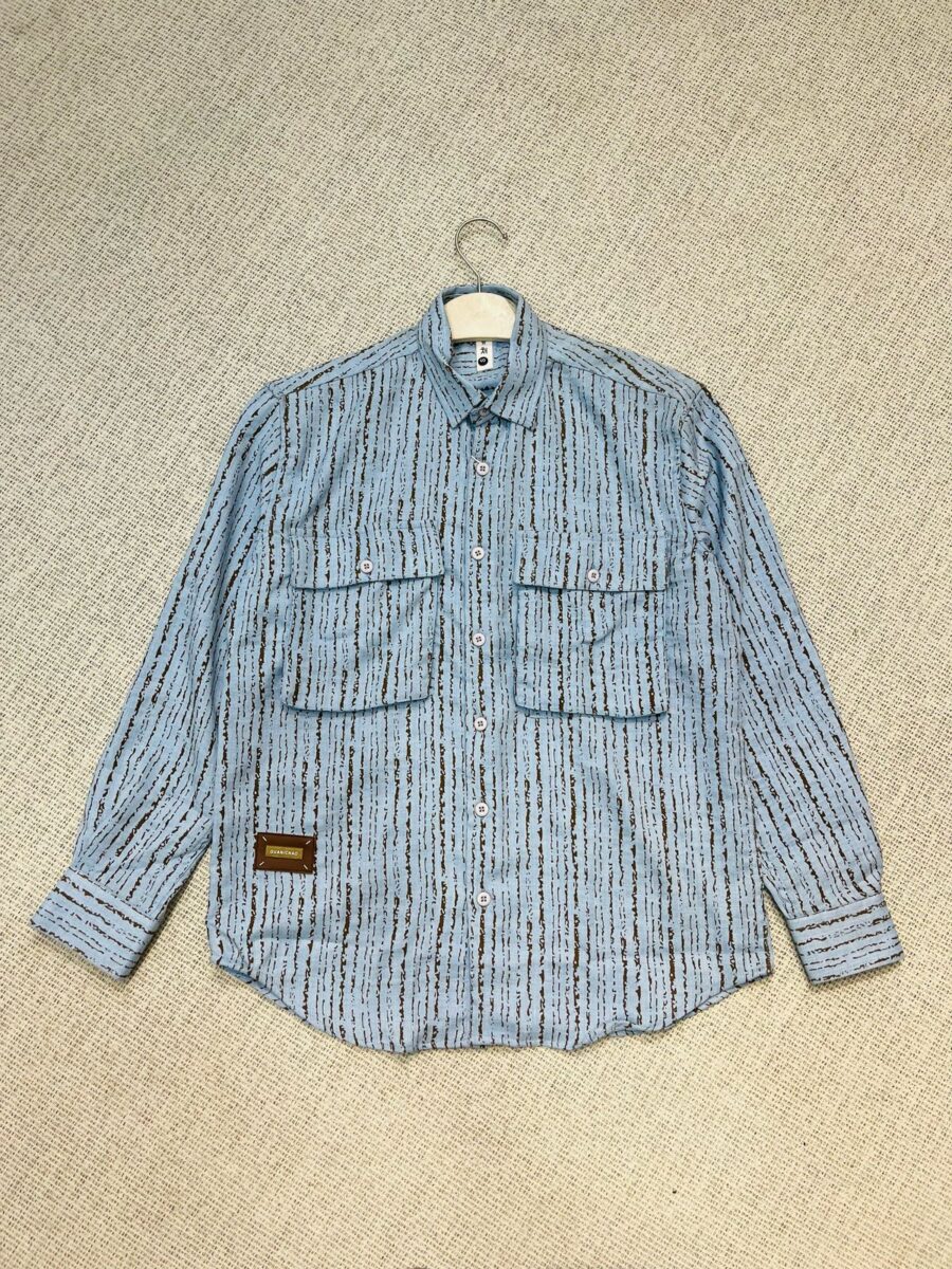 Oversized double pocket shirt