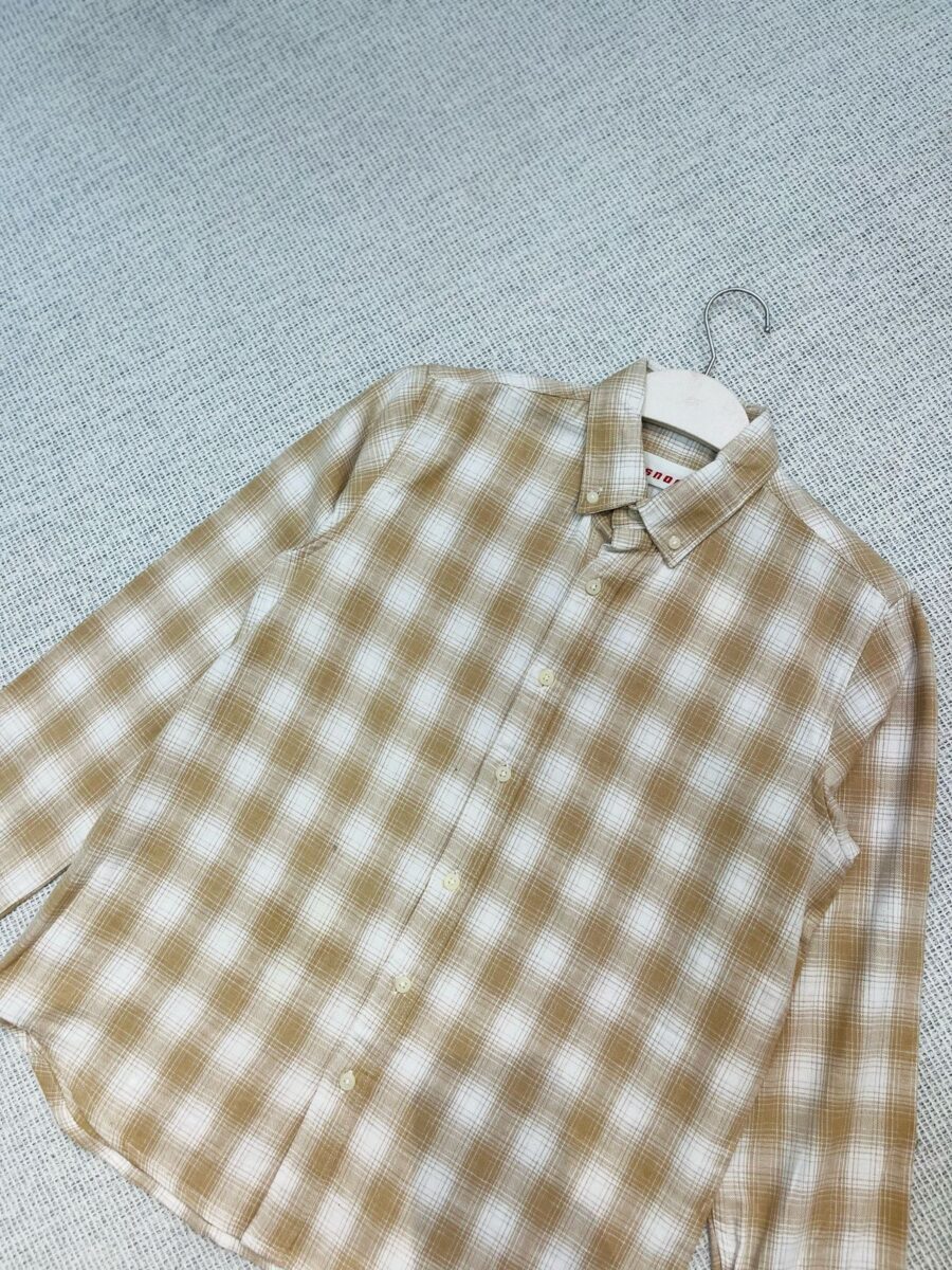 Cotton checked shirt - Image 2