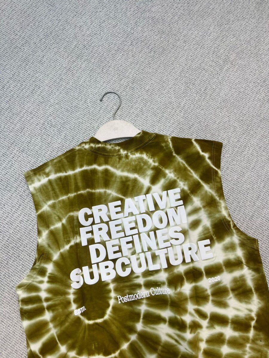 Tiedye sleeveless T-shirt - Image 2