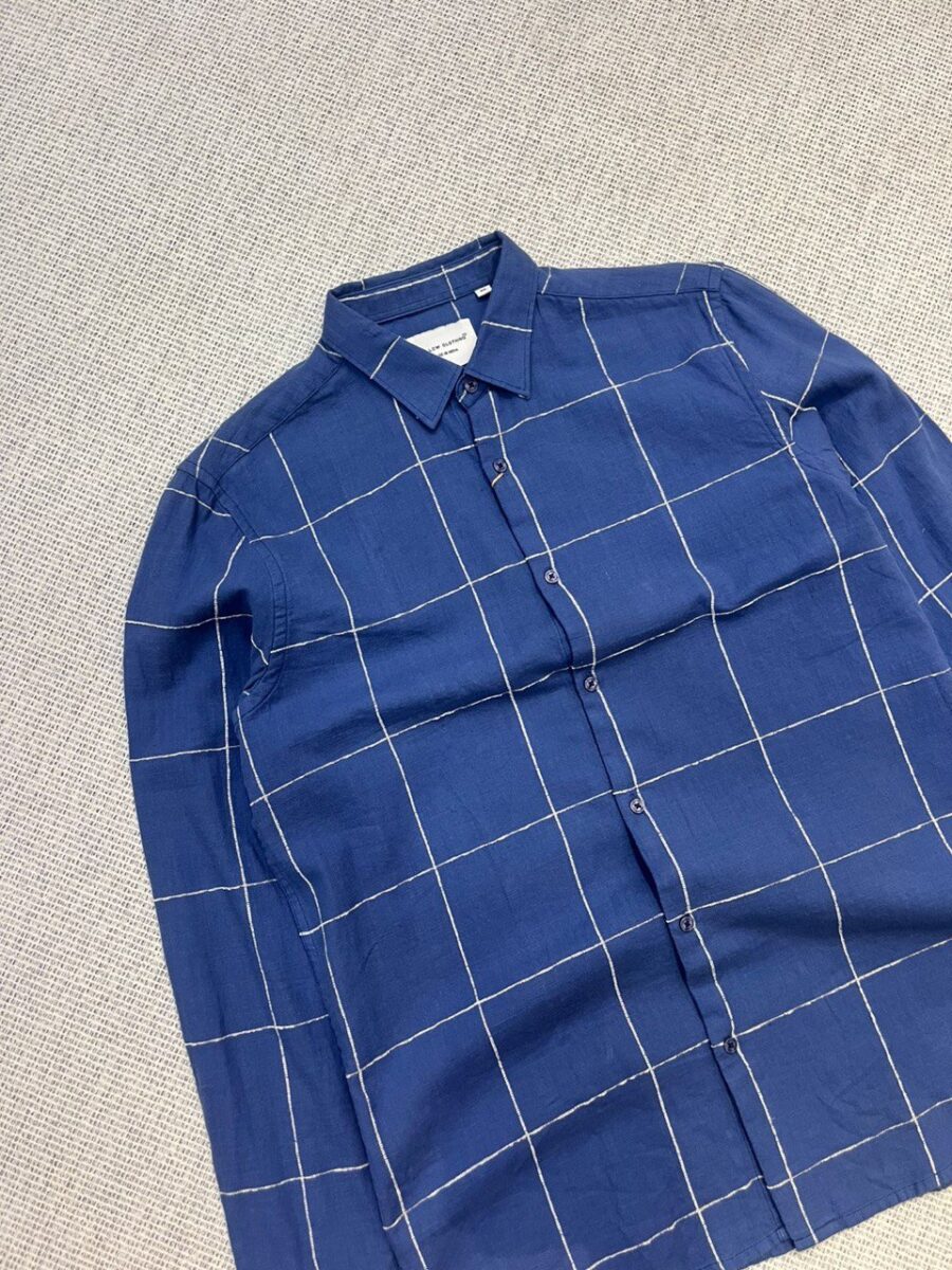 Blue checked shirt - Image 2
