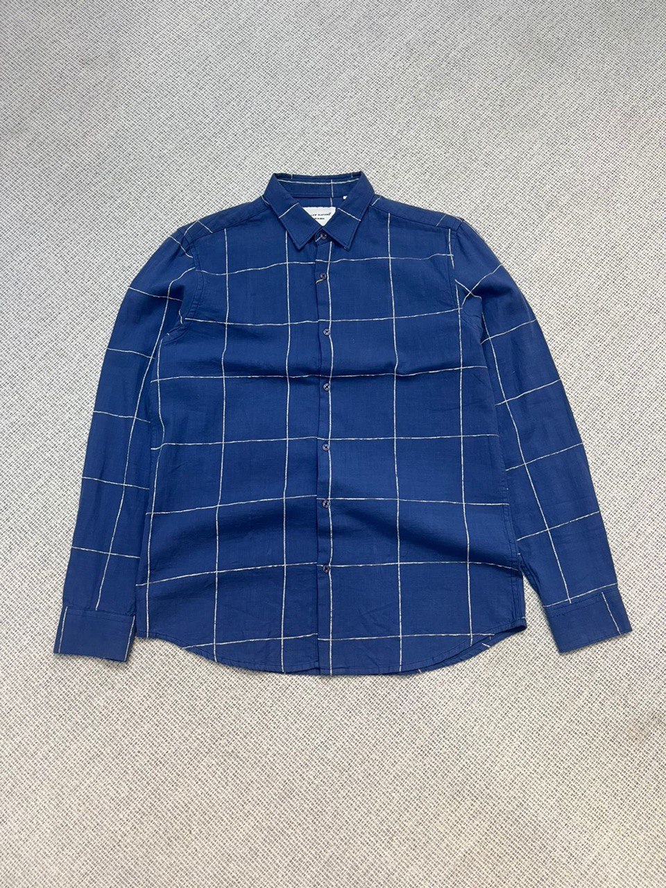 Blue checked shirt
