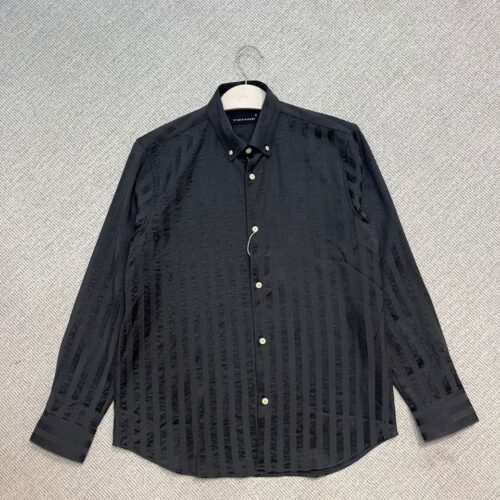 Old money black striped shirt
