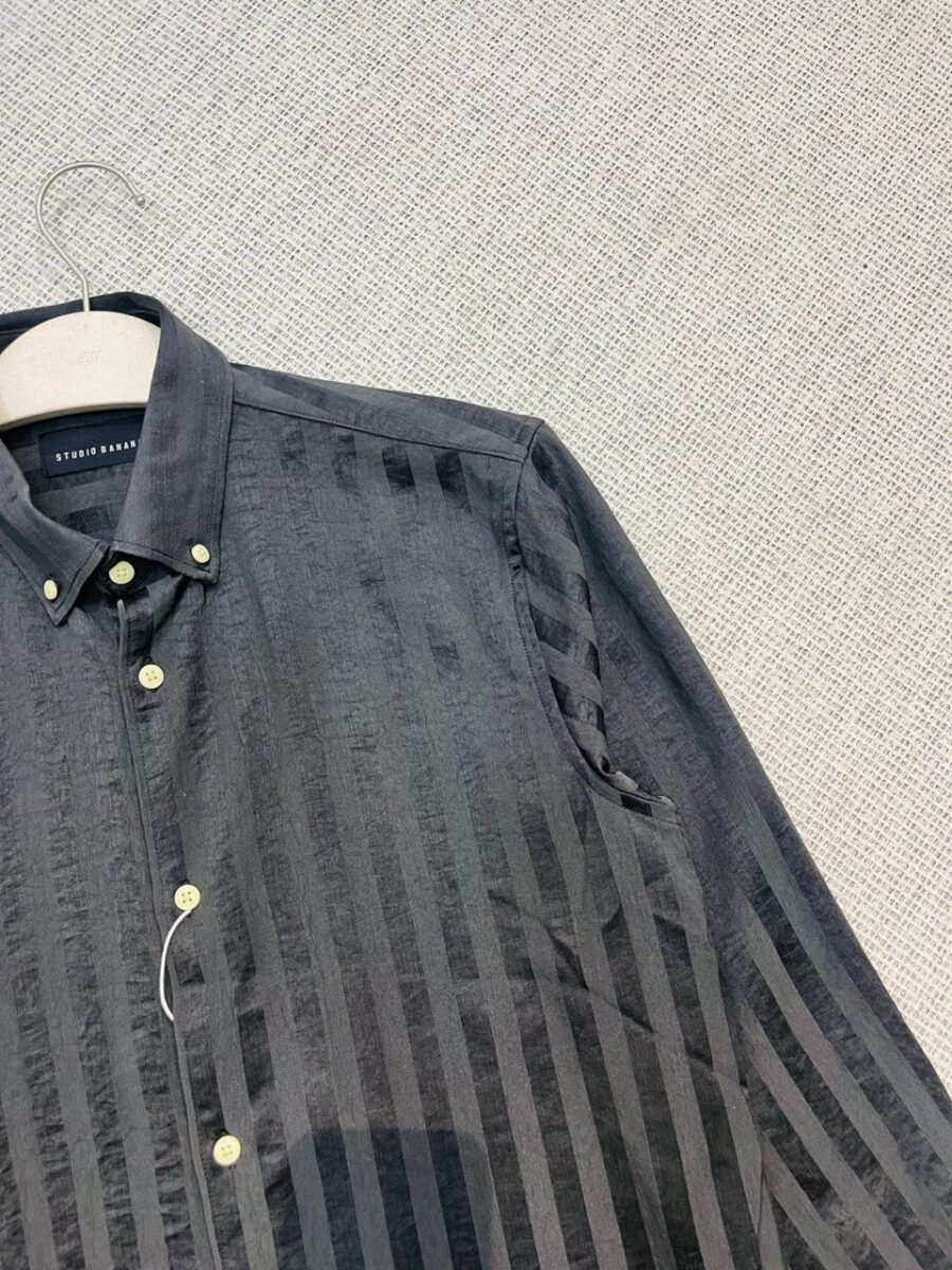 Old money black striped shirt - Image 2