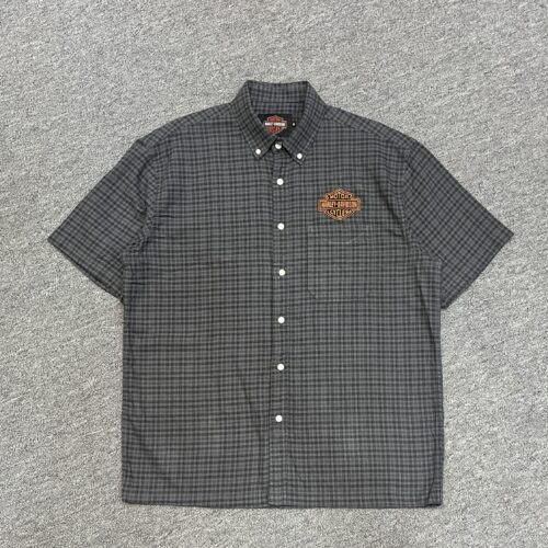 Half-sleeve checked shirt