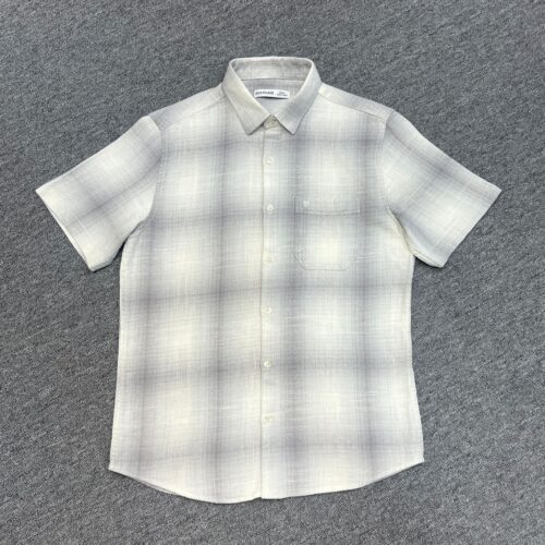 Half-sleeve checked shirt