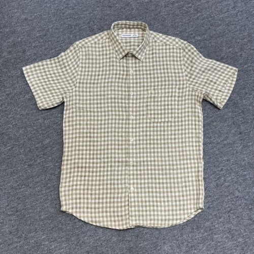 Half-sleeve checked shirt