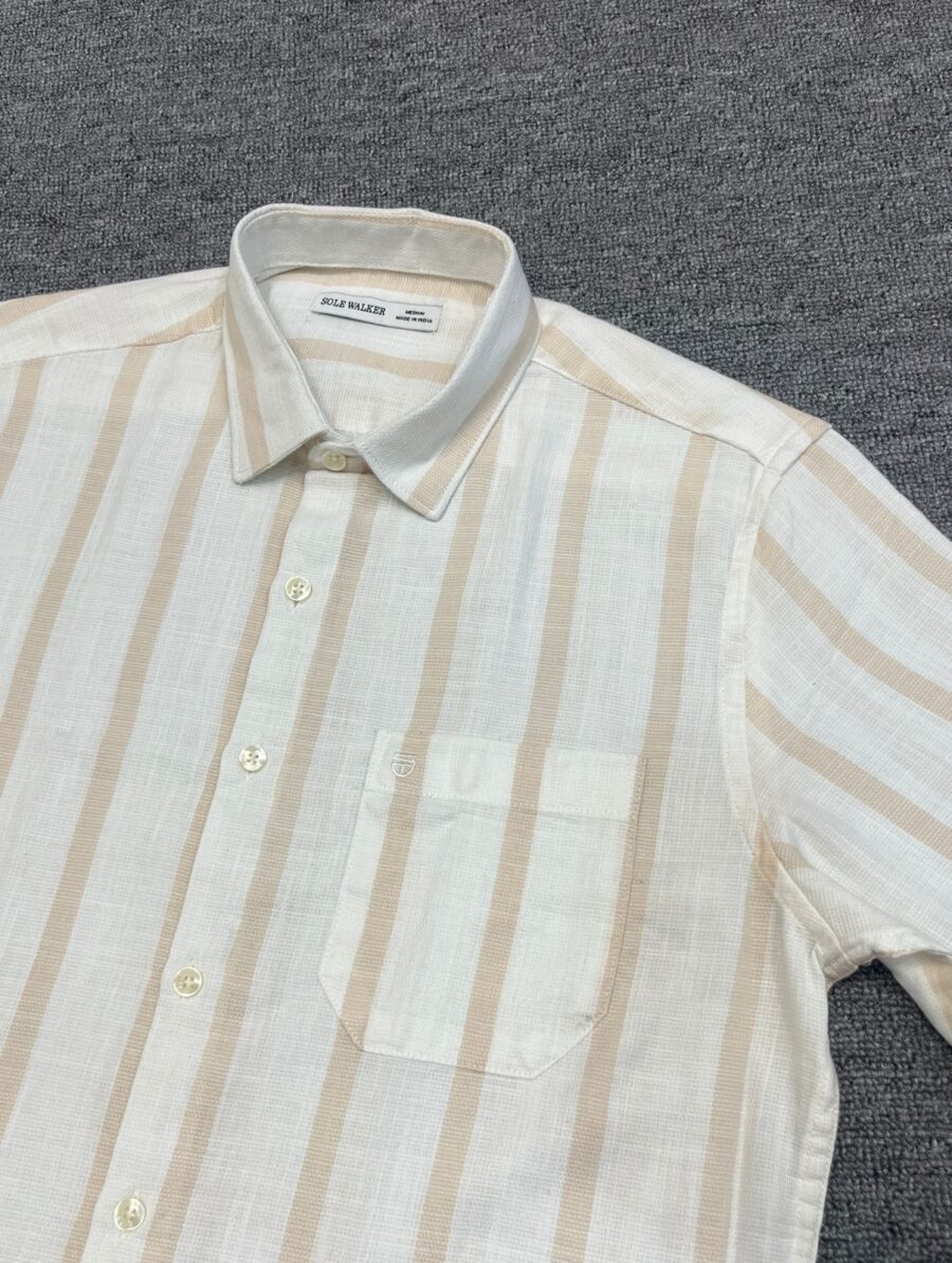 Half-sleeve striped shirt - Image 3